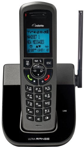 DeTeWe BeeTel 900CR Schnurloses DECT-Mobilteil mit Signalverstärker (Repeater) für die Ultra-Range-Serie inkl. ECO-Mode