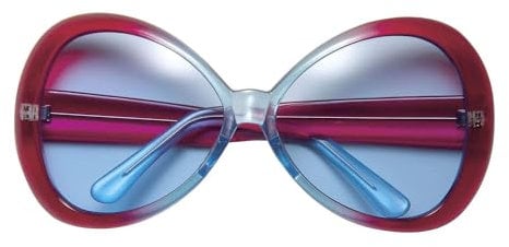 W WIDMANN MILANO Party Fashion - Brille Sugar Babe, Partybrille für Hippie, Reggae Festivals, 60er Jahre Mottoparty