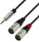 Adam Hall Cables 4 STAR YWMM 0300 - Cable de Audio REAN de Minijack 3,5 mm estéreo a 2 XLR macho 3 m
