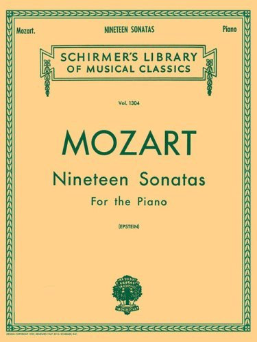 W.A. Mozart Nineteen Sonatas For The Piano Pf (Schirmer's Library of Musical Classics) by Various Bilingual Edition (1997)