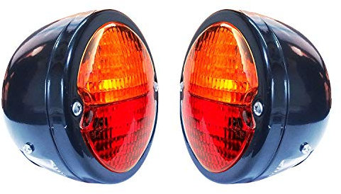 Bajato: Runde Vintage Traktor Hinten Heck Lampe Licht mit Nummernschild Fenster - 11000801