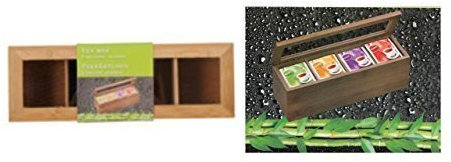 Teekiste aus Holz mit 6 Fächern