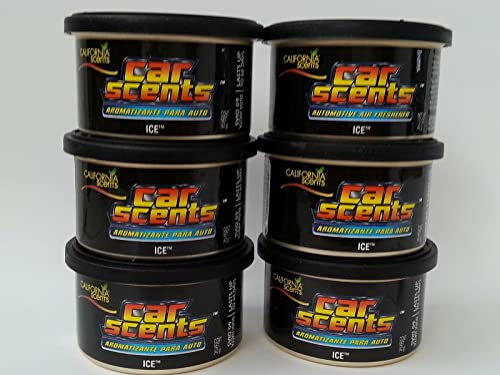 Car Scents California Sents Ice Lufterfrischer 6er Sparpack - Set