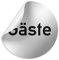 Türschilder24 Folienschild • Gäste WC • D=100 mm Silber • Robuste Kratzfeste Folie • UV beständig • Perfekt für Glastüren und alle glatten Flächen