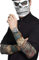 Smiffys Tag der Toten Tattoo-Ärmel, Mehrfarbig, 2er-Packung