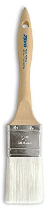 Zibra Flat Paint Brush for Top Coats, Flat Surfaces, Walls and Doors, 2-inch, Comfort Handle, for All Paints and Stains