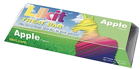 Likit Treat Bar 90g | Great Horse Treat for Training or Reward | 90g (Apple)