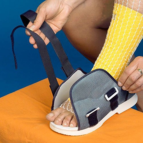 Postoperativer Patientenschuh - Damengröße S 35/36 klein - Gipsschuhe Überziehschuh Verband orthopädische Verbandschuh Hausschuhe Rehaschuhe Therapieschuhe Klettschuhe Verbandschuhe Damen