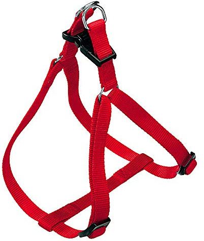 Ferplast Hundegeschirr Grosse Hunde Easy L, verstellbares Hundegeschirr, einfach zu tragen, 54–78 cm. Rot