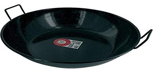 GARCIMA Sartén Doble Honda Con Asas Esmaltada 45 cm.