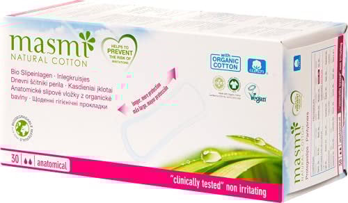 MASMI NATURAL COTTON Bio Slipeinlagen Classic (30 Stück)