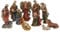 ToCi China-Traders Krippenfiguren Set Weihnachten mit 11 Figuren (bis 10 cm) im klassischen Design für Krippen Dekoration