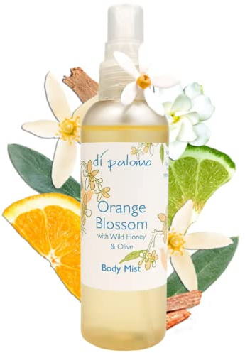 Di Palomo Orange Blossom & Honey Moisturising Body Spray 100ml. Body Mist for Women. Perfume with Skin Care. Fragrance Spray Ladies Perfume. Fragrance Gift
