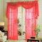 Gardinenbox Voile komplett GARDINEN Set 3tlg., Rot, 60999