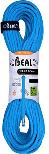 Beal Opera Cuerda de Escalada Mixta, Unisex Adulto, BC085O, Azul, 80 m