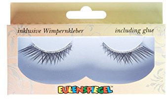 EULENSPIEGEL Wimpern mit Glitzerband schwarz