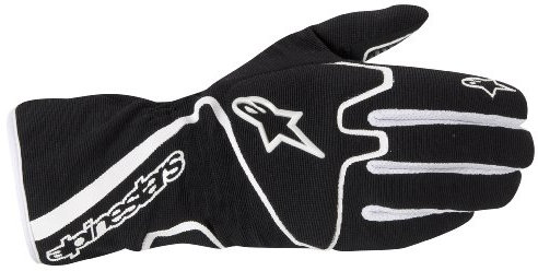 Alpinestars Kart Handschuhe Kinder, Schwarz/Weiß, S