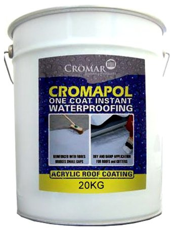 Cromapol Acrylic Waterproofing Coating Black - 20 KG