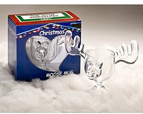 Christmas Vacation Moose Mug - Keramisch, Zylindrisch, 8 ounces, Modern, Weihnachtstasse, 1 Stück (1er Pack) für Zuhause