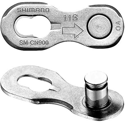 Shimano SM-CN900 Quick Link für Shimano Kette, 11-fach, 2 Stück - MRRP 11.99 2 Paar Kettenschloss SM-CN900 11-fach, silber