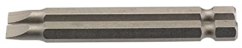 Draper 64296 5.5mm 1/4 Hex Plain Slot Insert Bit 75mm Long (2 Piece)