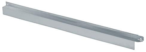 bellissa Rasenkante Comfort aus Metall - 99690 - Stahlblech feuerverzinkt, silberfarbig - mit Mähkante - 118 x 9 cm, Nutzlänge 1,14 m - Mit patentierter Verbindungstechnik