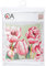 Collezione d'Arte 40 x 40 cm Tulipano (Sinistra) Kit Cuscino Punto Croce