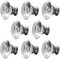 Surepromise 8 x LS-D3020 40MM Clear Crystal Glass Diamond Cut Door Knobs Kitchen Cabinet Drawer knobs+Screw Home Decorating