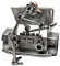 STEEMO Schraubenmännchen KFZ-Meister Auto Werkstatt Geschenk Figur Metall-Deko, Stahl, grau 14x14x14 cm