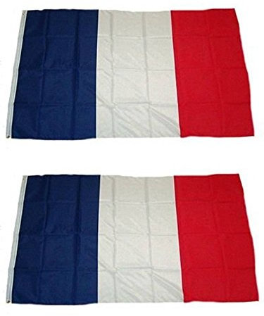 Set zwei Flaggen Frankreich NEU Blister 150 x 90 cm