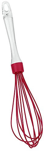 Metaltex Schneebesen, Silikon, rot, transparent, 27 x 10 x 10 cm