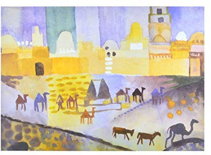 Germanposters August Macke Kairouan I (klein) Poster Kunstdruck Bild 40x50cm