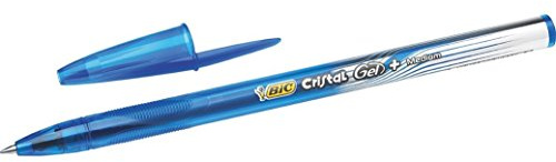 BIC Gelroller BIC® Cristal® Gel +, 0,35 mm, blau