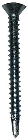 Gardinia 4.8mm x 45mm Upvc Fixing Screws in Silver Finish - Bag of 20