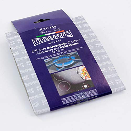 VISCIO Trading 169626 Diffusor Adapter Edelstahl für Platten Induktion, 16 cm