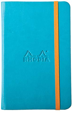 Rhodia 118647C Rhodiarama Book (A6 Notizbuch mit Gummizug, liniert, 96 Blatt) 1 Stück türkis