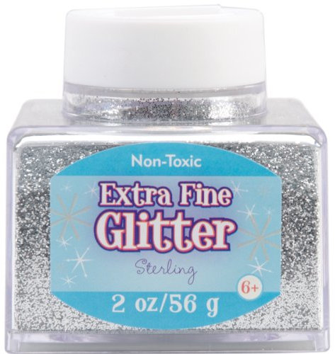Advantus Silver-Fine Glitter 2 Ounce, Acrylic, Multicolour