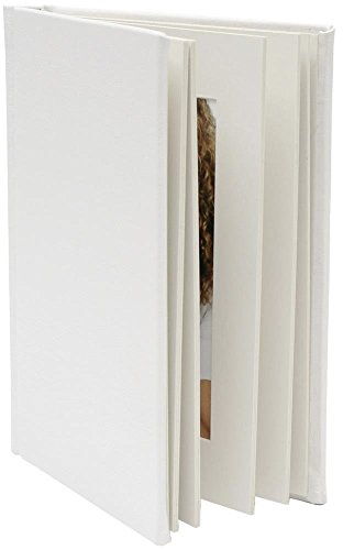 Deknudt A66DA1 Passepartoutalbum, Kunstleder, 15 x 20 cm, Weiß