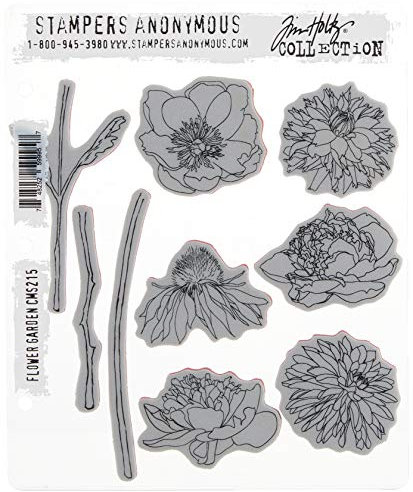 Stampers Anonymous Art Gone Wild CMS215, Blumengarten Stempel, Synthetic Material, Mehrfarbig, 24.5 x 19 x 0.6 cm