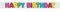 Multicolor Happy Birthday Foil Banner (3.6 meters) 1 Count - Vibrant & Eye-catching Party Decor, 12'