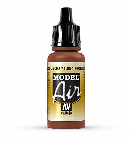 Vallejo Model Air 17 ml Acrylic Paint - Fire Red