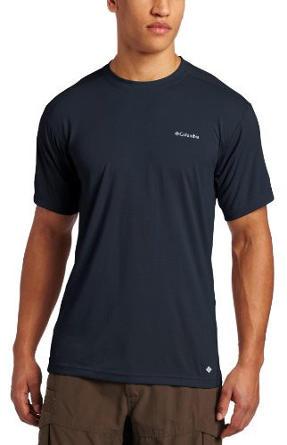 Columbia Mountain Tech II Herren Kurzarmshirt mit Rundhalsausschnitt, Herren, India Ink, X-Large