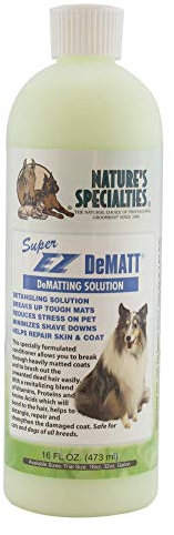 Nature's Specialties Super EZ Dematt Conditioner für Hunde - Entfilzende Pflegespülung für Hunde - Entfernt Verfilzungen - Hilft bei der Reparatur von Haut und Fell, 473ml