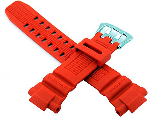 Original Casio Ersatzarmband für G-Shock Nr. 10370830, Uhrenmodell GW3000M-4AV (Orange)