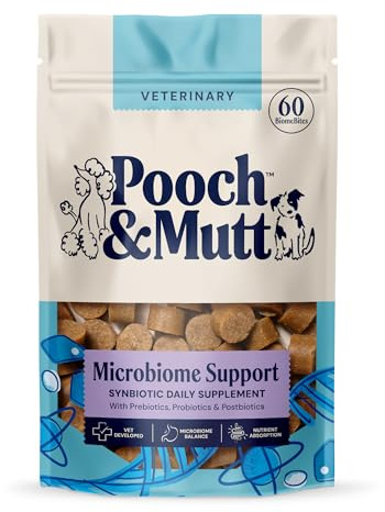 Pooch & Mutt - Microbiome Support Supplement For Dogs, 1x180g | Helps Maintains Digestive Health & Overall Wellbeing, Vet Developed, Packaging May Vary