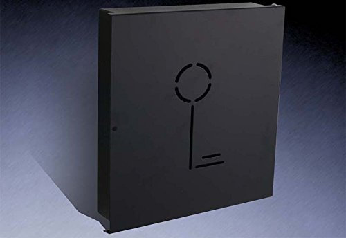 HAC24 Design Schlüsselkasten aus Edelstahl Schwarz | Schlüsselschrank