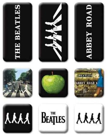 Beatles Abbey Road Set Von 9 Mini-Kühlschrankmagnete (ro)