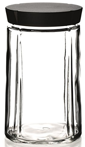 Rosendahl Aufbewahrungsglas 1,0 l Grand Cru Bio-basiert, schwarz