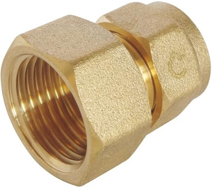 SOMATHERM FOR YOU, Raccord à compression femelle 15/21 pour tube PER Ø12 - Installation facile et rapide - Normé ACS - Pression max 10 bars - Température d'utilisation de 5°C à 90°C