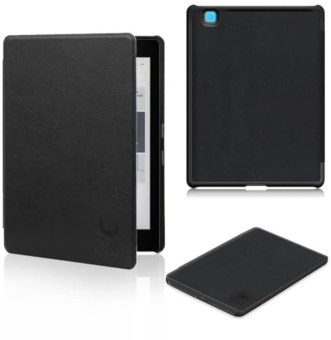 Kepuch Custer Cover per kobo Aura Edition 2 2016,PU-Pelle Case Custodia per kobo Aura Edition 2 2016 - Nero